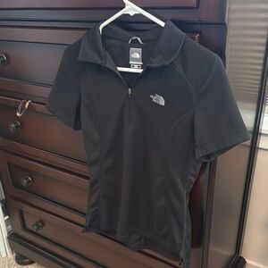 The North Face Black Short Sleeve Zip-Up Shirt